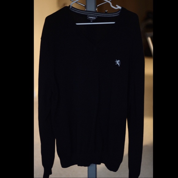 LIKE NEW** EXPRESS MEN’S XL VNECK SWEATER - Picture 2 of 3